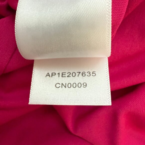 Adrianna Papell Ruffle Crepe Maxi Gown Women's 10 Pink Formal Dress Party NWT - Picture 16 of 16